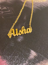 Load image into Gallery viewer, Cursive Steel Necklace Set