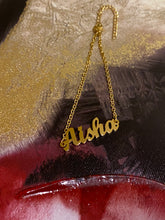 Load image into Gallery viewer, Cursive Steel Necklace Set