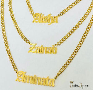 Custom Name Necklace (High Quality Steel)